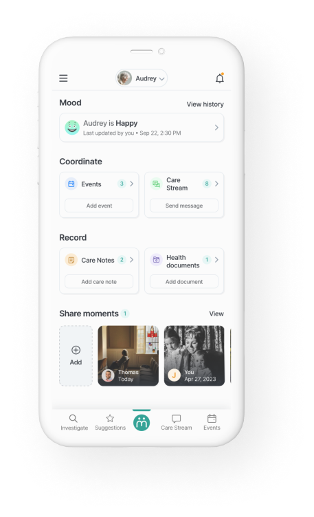 The Maia app on a phone